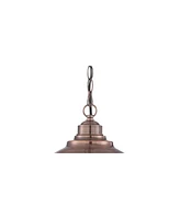 Franklin Iron Works Southton Copper Swag Pendant Lighting Fixture 13.25" Wide Farmhouse Industrial Rustic Dome Shade for Dining Room Living House Home