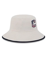 New Era Men's Khaki Cleveland Guardians 2024 Fourth of July Bucket Hat