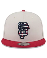 New Era Men's Red San Francisco Giants 2024 Fourth of July 9FIFTY Snapback Hat