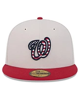 Men's New Era Red Washington Nationals Fourth of July 59FIFTY Fitted Hat