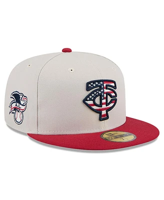 New Era Men's Red Minnesota Twins 2024 Fourth of July 59FIFTY Fitted Hat