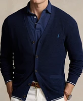 Polo Ralph Lauren Men's Textured Cotton-Linen V-Neck Cardigan