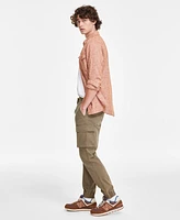 Sun + Stone Men's Garment-Dyed Cargo Jogger Pants, Created for Macy's