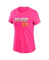 Nike Men's and Women's Fernando Tatis Jr. Pink San Diego Padres 2024 City Connect Fuse Player Name Number T-Shirt