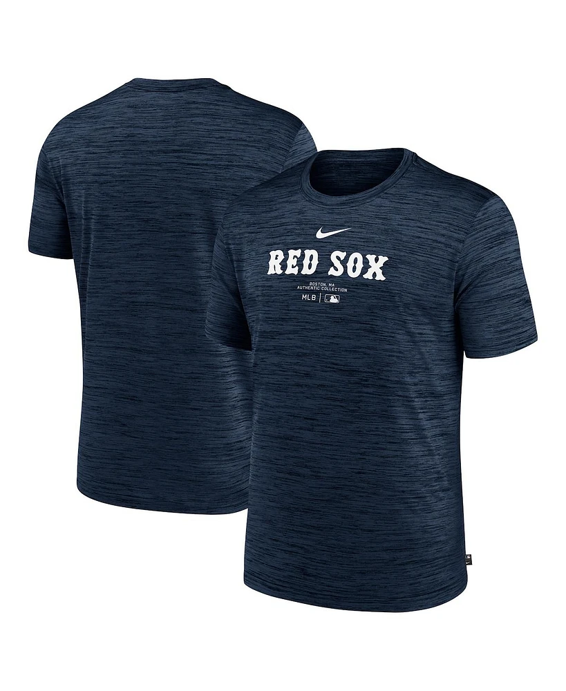 Nike Men's Navy Boston Red Sox Authentic Collection Velocity Performance Practice T-Shirt