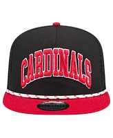 New Era Men's Black St. Louis Cardinals Throwback Meshback Golfer Hat