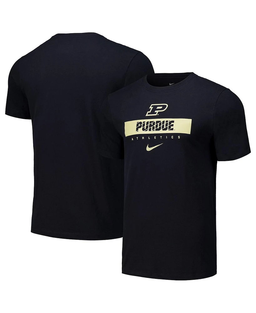 Nike Men's Black Purdue Boilermakers 2024 Sideline Performance T-Shirt