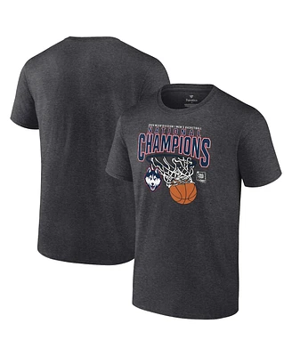 Fanatics Men's Charcoal UConn Huskies 2024 Ncaa Basketball National Champions Core T-Shirt