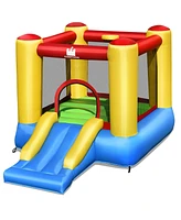 Costway Inflatable Bouncer Kids Slide Bounce House without Blower