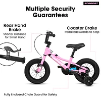 Streamdale Furniture 14" Kids Bike Adjustable Saddle, Training Wheels, Multiple Colors