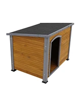 Streamdale Furniture Luxurious Solid Wood Villa for Your Canine Companion | Indoor-Outdoor Durability