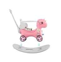 Streamdale Furniture 4-in-1 Rocking Horse Balance Bike, Ride-On, Rocking, and Balance Board