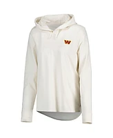 Tommy Bahama Women's Cream Washington Commanders Ashby Isles Jersey Pullover Hoodie