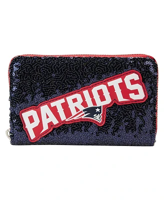 Loungefly New England Patriots Sequin Zip