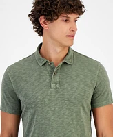 Sun + Stone Men's Regular-Fit Textured Polo Shirt, Created for Macy's