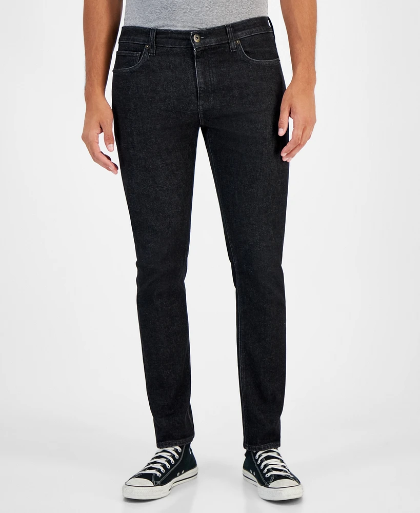 Sun + Stone Men's Channel Black Slim-Fit Jeans, Created for Macy's