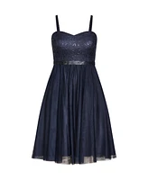 City Chic Women's Sequin Elsa Dress