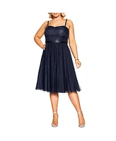 City Chic Women's Sequin Elsa Dress