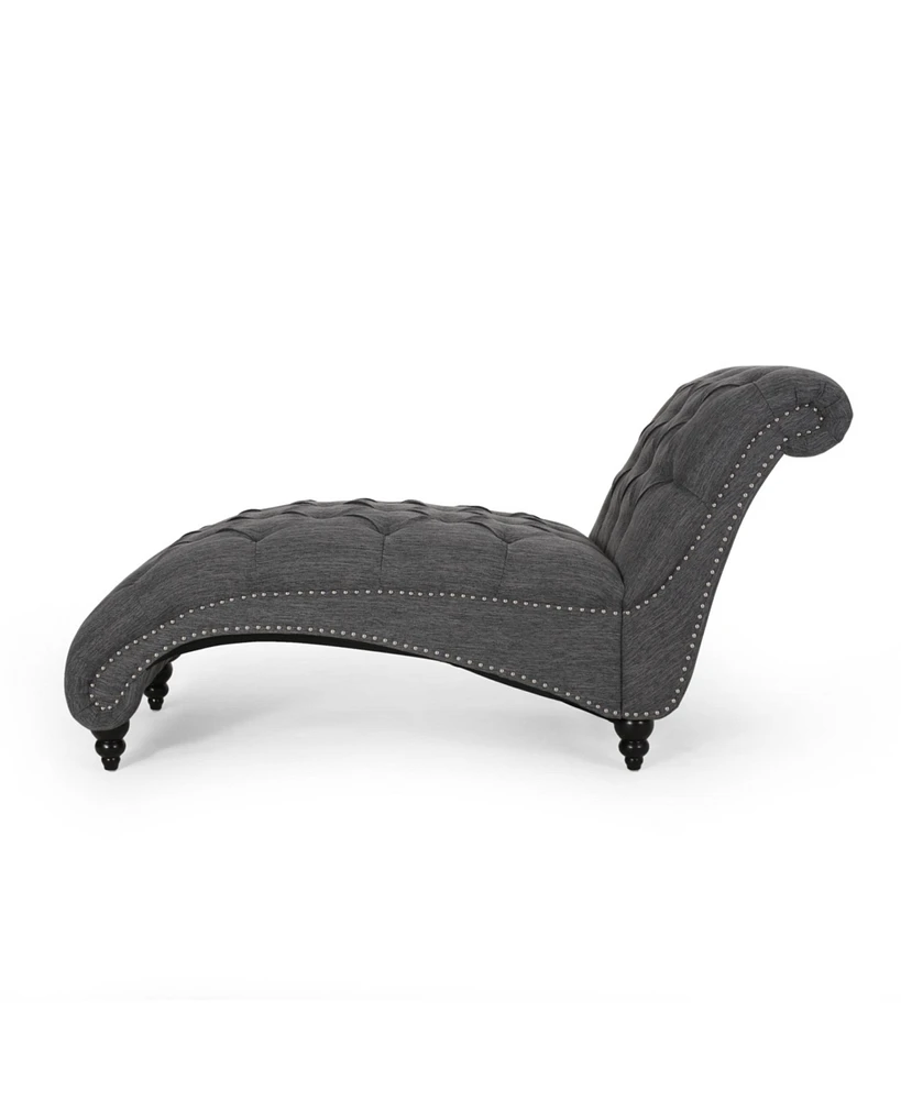 Indulge in Comfort & Style Curved Button Tufted Stitched Lounge Chair