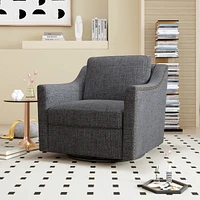 Versatile 360° Swivel Barrel Chair for Modern Living