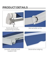 Solid Aluminum Retractable Awning with Adjustable Canopy and Uv Protection