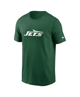 Nike Men's Green New York Jets Primetime Wordmark Essential T-Shirt