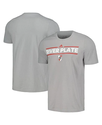 Adidas Men's Gray Club Atletico River Plate Lockup T-Shirt