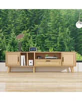 Streamdale Furniture Elegant Multifunctional Tv Stand with Concealed Storage and Cable Management