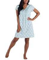 Miss Elaine Women's Floral Lace-Trim Nightgown