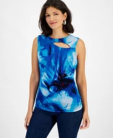 I.n.c. International Concepts Women's Mesh Cut-Out Top, Created for Macy's