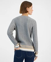 Tommy Hilfiger Women's Cable-Knit Crewneck Sweater