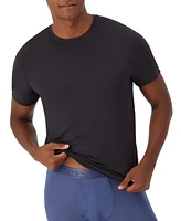 Hanes Originals Ultimate Men's SuperSoft Crewneck T-Shirt, Black/Gray, 2-Pack