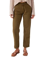 O'Neill Juniors' Kree Cotton High-Rise Cargo Pants