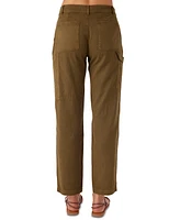 O'Neill Juniors' Kree Cotton High-Rise Cargo Pants