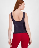 Id Ideology Women's Metallic Tank Top, Created for Macy's