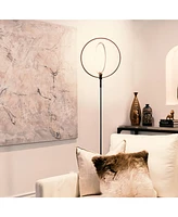 Brightech Eclipse 79" Led Torchiere Floor Lamp with Adjustable Rings