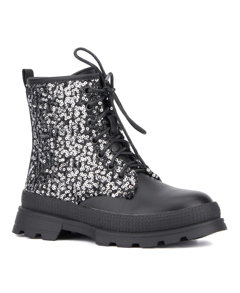 Olivia Miller Little Girls Galaxy Gal Combat Boots