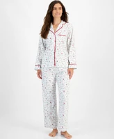 Charter Club Women's 2-Pc. Cotton Flannel Packaged Pajamas Set, Created for Macy's