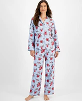 Charter Club Women's 2-Pc. Cotton Flannel Packaged Pajamas Set, Created for Macy's