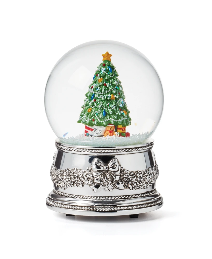 Reed & Barton Christmas Tree Musical Snow Globe