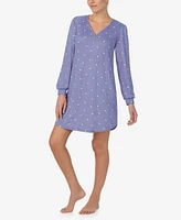 Ellen Tracy Women's Long Sleeve Short Sleepshirt