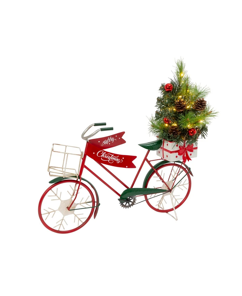 Gerson International 22 in. Illuminated Metal Holiday Bicycle