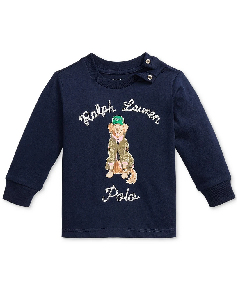 Polo Ralph Lauren Baby Cotton Jersey Dog Tee