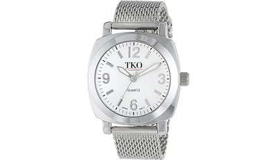 Tko Women's Silver Milano Boyfriend Watch with Silver-Tone Mesh Bracelet