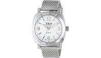 Tko Women's Silver Milano Boyfriend Watch with Silver-Tone Mesh Bracelet