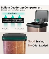 Sugift 13.2 Gallon Step Trash Can with Soft Close Lid and Deodorizer Compartment