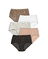 Comfort Choice Women's Cotton Brief 5-Pack