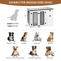 Streamdale Furniture Stylish Dog Crate Safe Haven & Storage Solution for Your Furry Friend