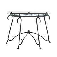 Elegant Rustic Glass Coffee Table Set with Versatile Configuration