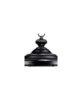 John Timberland Bellagio European Outdoor Ceiling Light Hanging Texturized Black 18" Clear Hammered Glass Damp Rated Exterior House Porch Patio Outsid